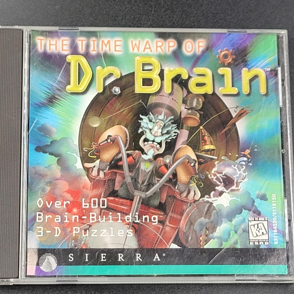 The Time Warp of Dr. Brain for PC 1996 Sierra Cd Rom Pc Vintage Pc Game